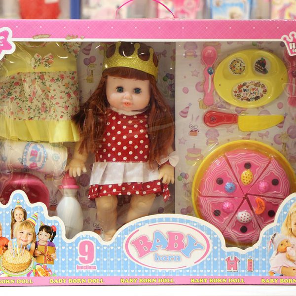 عروسک های زیبا بیبی بورن با کیک
